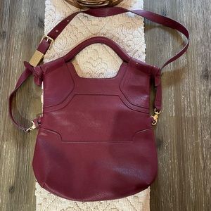 Foley & Corinna Maroon Crossbody